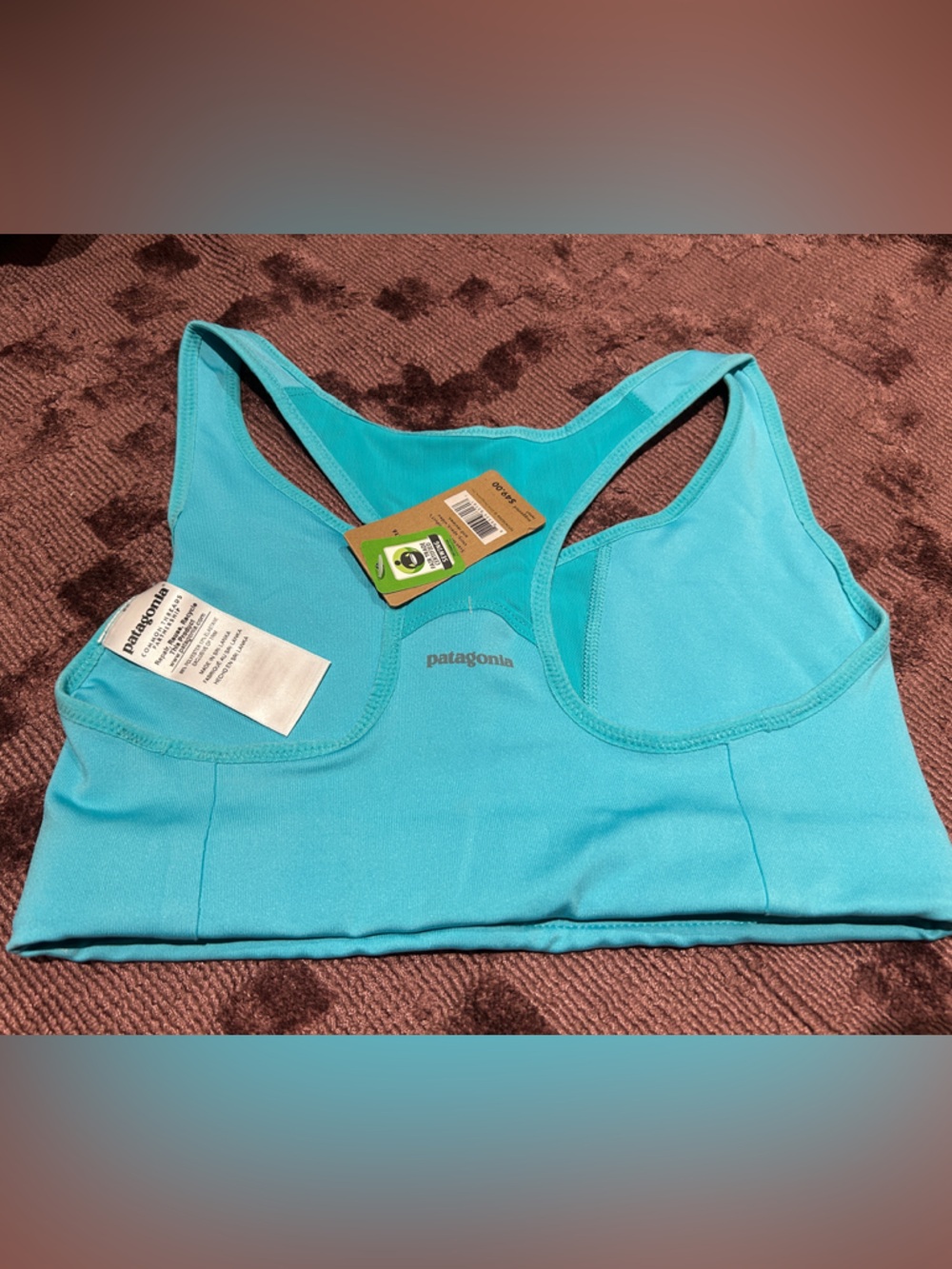 Patagonia Teal Racerback Sports Bra